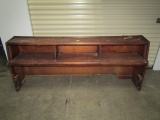 Solid Wood King Size Headboard W/ Bookcase And Lighting (LOCAL PICK UP ONLY)