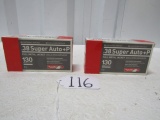 2 Boxes Of .38 Super Auto + P Cartridges (LOCAL PICK UP ONLY)