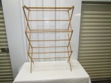 Vtg All Wood Folding Drying Rack (LOCAL PICK UP ONLY)