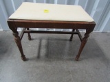 Vtg Piano Bench W/ Vinyl Coated Seat (LOCAL PICK UP ONLY)