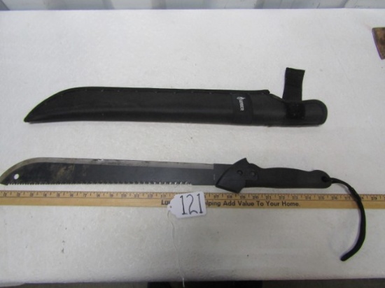 Sawback Machete W/ Sheath