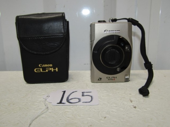 Canon Elph 370 Z Point And Shoot 35mm Camera W/ Case