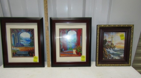 3 Nicely Framed Prints