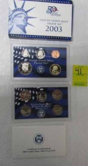 2003 - S Five State Proof Quarters And Proof Set