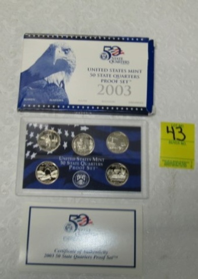 2003 - S 5 State Quarters Proof Set