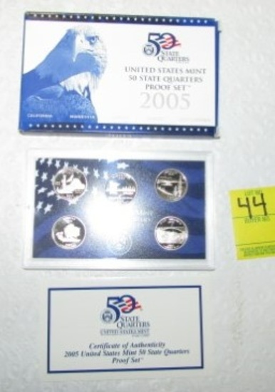 2005 - S 5 State Quarters Proof Set
