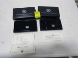 Two 1992 - W White House 200th Anniversary Silver Dollar Proof Coin