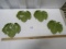 Set Of 4 Williams Sonoma Leaf Plates