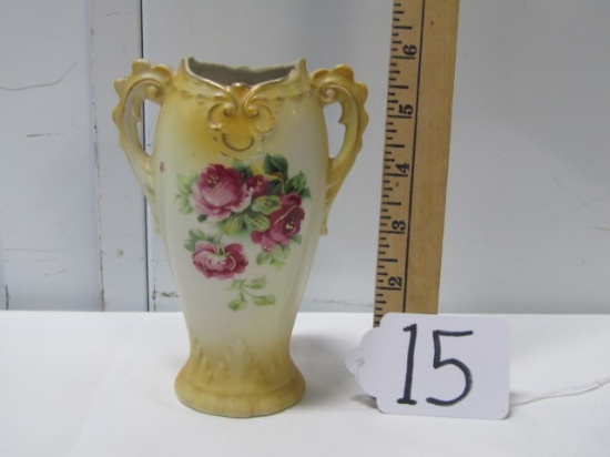 Antique Double Handled Porcelain Vase Made In Austria