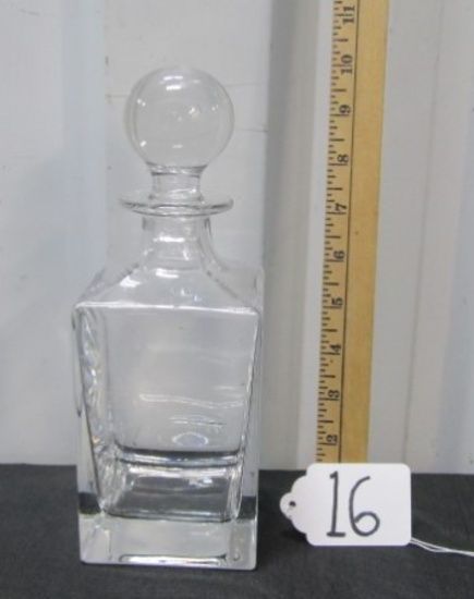 Heavy Lead Crystal Liquor Decanter