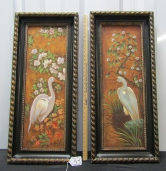 2 Paintings On Canvas In Beautiful Frames  (LOCAL PICK UP ONLY)
