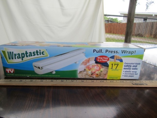 N I B Wraptastic Manual Plastic Wrap, Aluminum Foil And Wax Paper Dispenser