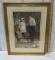 Framed And Matted Print Of A Father Getting A Rose Thorn From His Daughter's (LOCAL PICK UP ONLY)