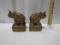 Vtg Elephant Bookends