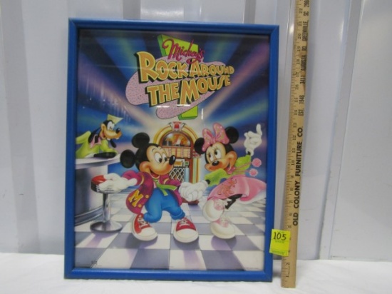 Framed Mickey's Rock Around The Mouse Poster
