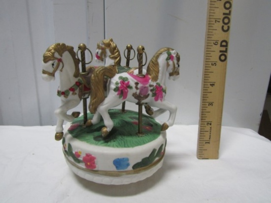 Porcelain Carousel Music Box