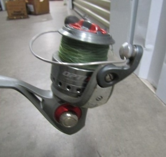 Quantum Optix 60 Spinning Reel W/ A Berkely Big Game 8 Foot Rod (LOCAL PICK UP ONLY)
