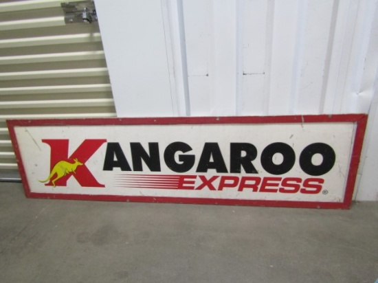 Large Framed Metal " Kangaroo Express " Sign (LOCAL PICK UP ONLY)