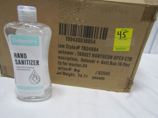 Case Of 24 16 Ounce Bottles Of Defendr+ Hand Sanitizer (LOCAL PICK UP ONLY)