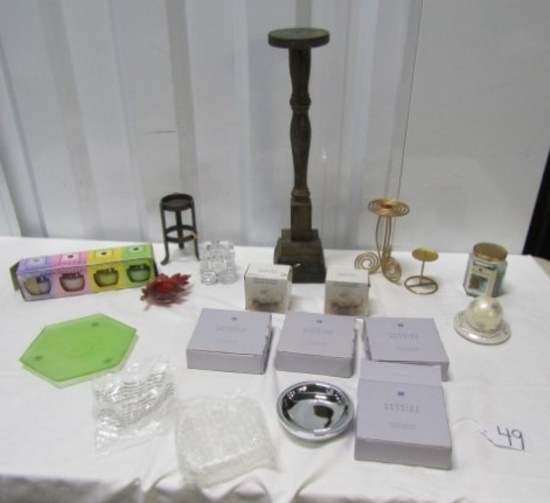 Large Lot Of Candles And Candle Holders (LOCAL PICK UP ONLY)