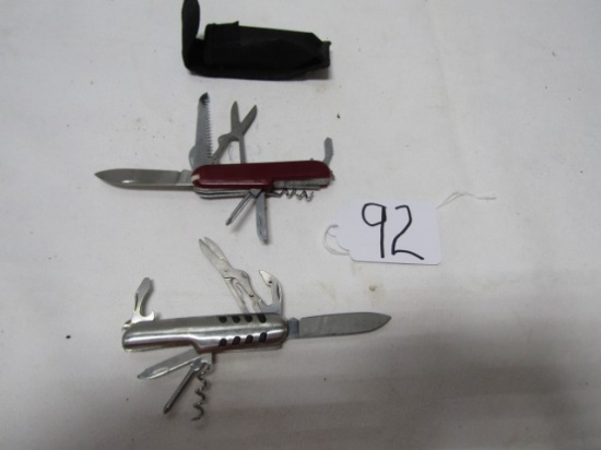 2 Swiss Army Style Multi Tool Knives