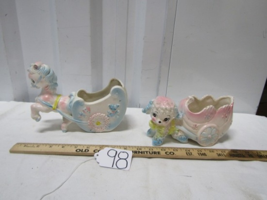 2 Cute Ceramic Planters