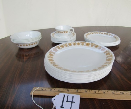 Partial Set Of Corelle Dinner Ware