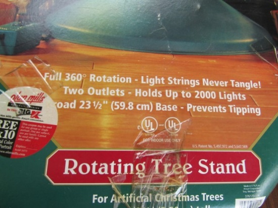 Gently Used Trim A Home Rotating Christmas Tree Stand