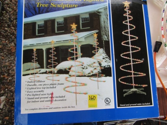 Gently Used 6' Lighted Tree Sculpture