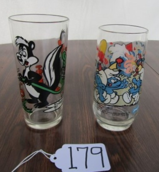1976 Pepsi Collector Series Pepe Lepew And Daffy Duck Glass And A 1983