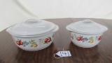 Nice Corelle Coordinates Stoneware Lidded Casseroles