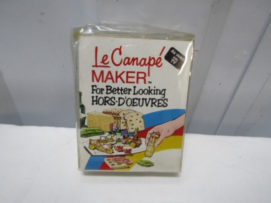 2 Sets Of Canape Makers W/ Hors D'oeuvre Forks And A Slice And Scoop