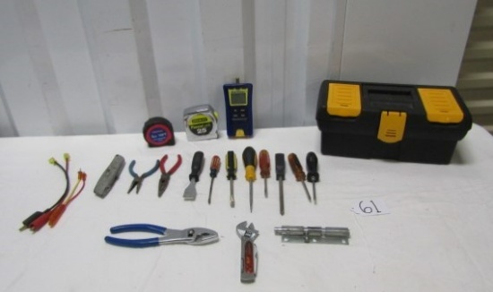 Nice Tool Lot For Around The House And A Plastic Tool Box