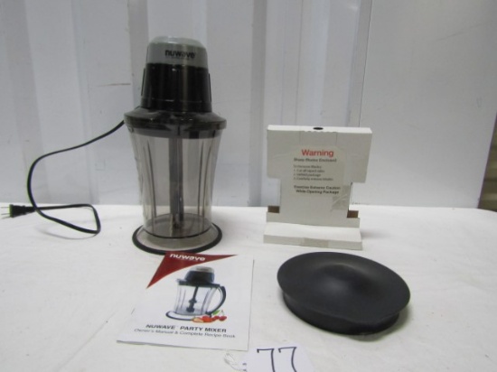 Never Used Nuwave Party Mixer And Smoothie Maker W/ Owner's Manual