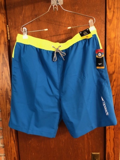 New W/tags Men's Speedo Swim Trunks Sz X X L 20" Outseam