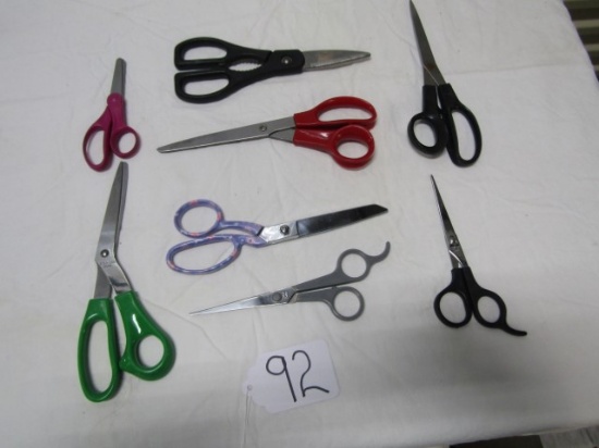 Lot Of 8 Good Pairs Of Scissors