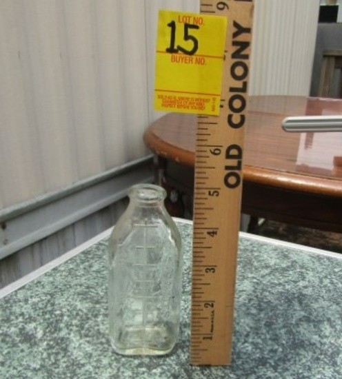 Antique Cork Top Medicine Bottle W/ Measurements