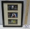 3 Framed And Matted Disney Collectible Cards