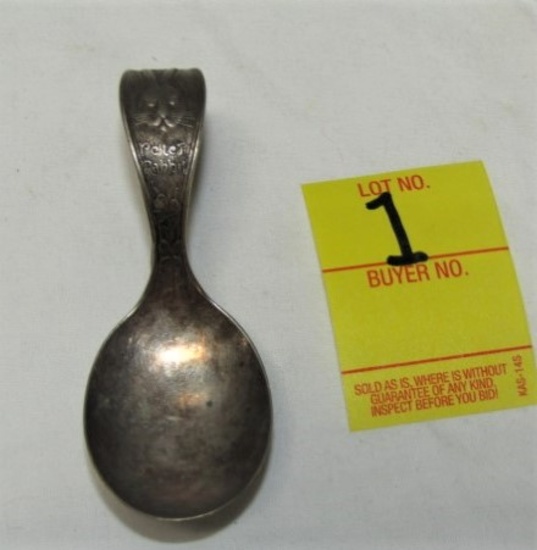 Vtg 1930s Wm. Rogers And Sons Peter Rabbit Silver Plated Bent Spoon