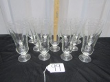 Set Of 14 Glass Parfait Glasses