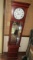 Bernard Quartz Grandmother Clock In Oak Cabinet (LOCAL PICK UP ONLY)