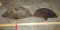 2 Vtg Oriental Hand Fans