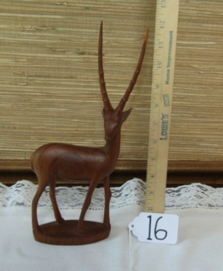 Hand Carved African Antelope