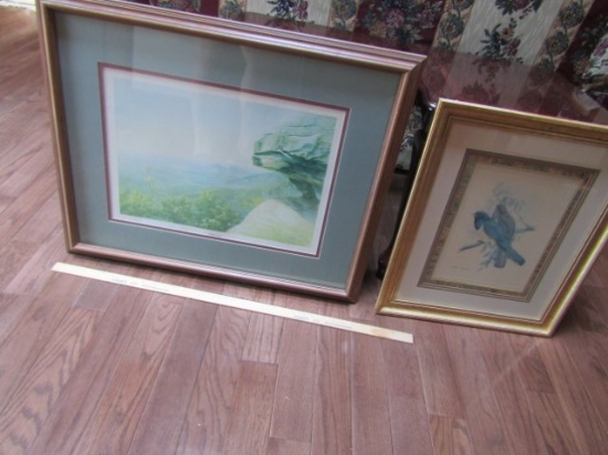 2 Larger Framed And Matted Prints (LOCAL PICK UP ONLY)