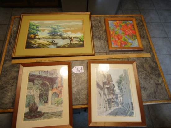 Lot Of 4 Framed Prints (LOCAL PICK UP ONLY)