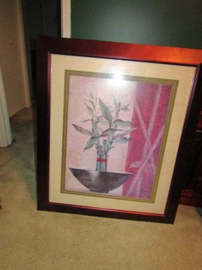 Large Still Print Matted in a Beautiful Bronzed Frame (Local Pick Up Only)
