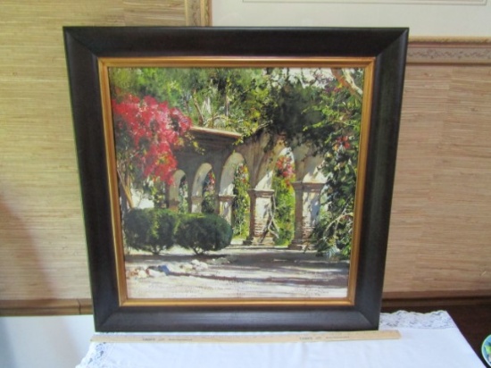 Large Print On Cardboard " Sunlit Archway " By Cyrus Afsary (LOCAL PICK UP ONLY)
