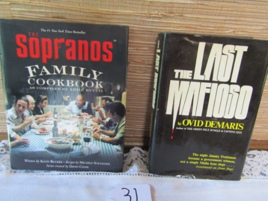 2 Hard Cover Books: The Sopranos Family Cookbook And The Last Mafioso