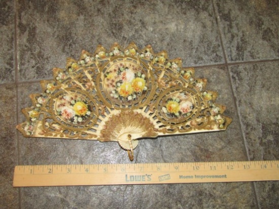 Antique Victorian Faux Ivory Hand Fan