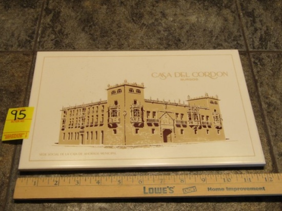 12" X 8" Tile Of Casa Del Cordon By Monker In Spain